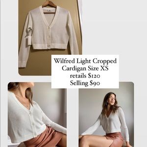 Wilfred Light Cropped Cardigan